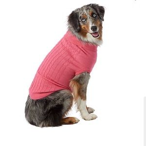 Pink Cable Dog TurtleNeck